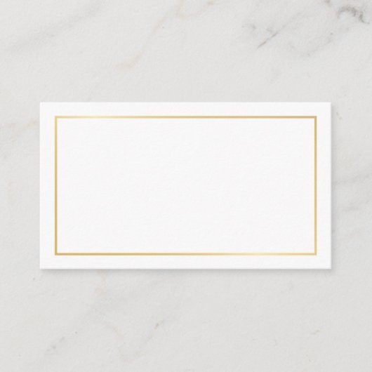 Blank Gold en White Wedding Advice en Wishes Advieskaart (Voorkant)