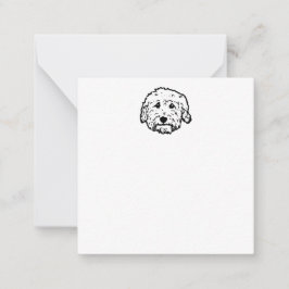 Blank Goldendole notecard - pas het aan Notitiekaartje