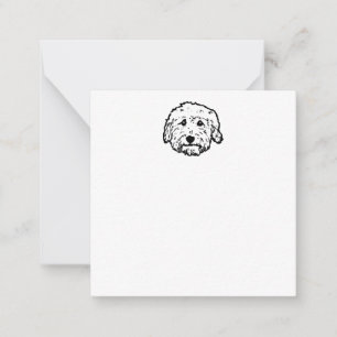 Blank Goldendole notecard - pas het aan Notitiekaartje