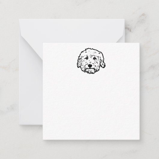 Blank Goldendole notecard - pas het aan Notitiekaartje (Voorkant)