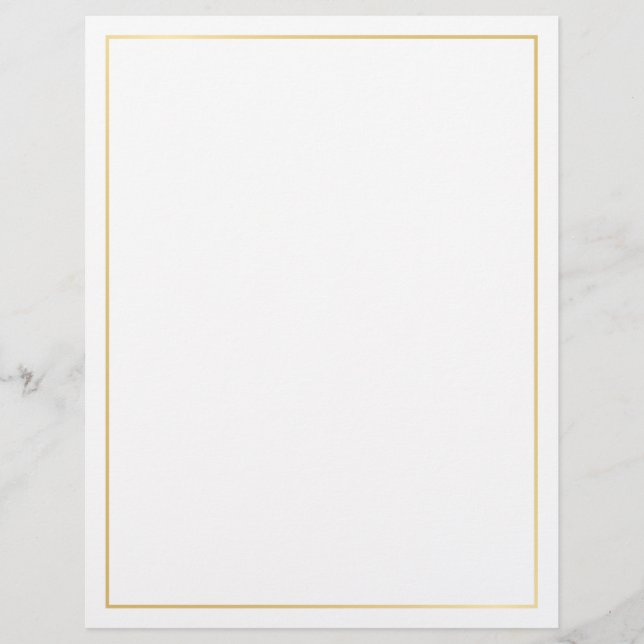 Blank goud en wit briefhoofd (Voorkant)