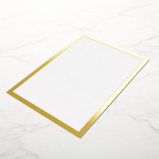 Blank goud folie uitnodiging (Gedraaid)