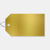 Blank gouden achtergrond Sjabloon Cadeaulabel (Achterkant Horizontaal)