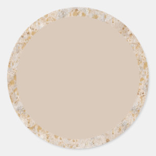 Blank Gouden Verstop Label Klassieke Ronde Sticker