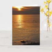 Blank greeting card met foto van Laguna Beach Kaart (Gele Bloem)