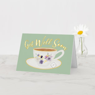 Blank groen wordt snel echt folie wenskaart