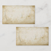 Blank Grungy Gevlekt Papier Visitekaartjes (Voorkant / Achterkant)