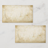 Blank  Grungy Gevlekt Papier Visitekaartjes (Voorkant / Achterkant)