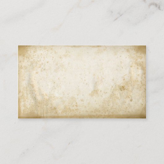 Blank  Grungy Gevlekt Papier Visitekaartjes (Voorkant)