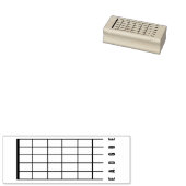 BLANK GUITAR CHORD RUBBER STAMP RUBBERSTEMPEL (Gestempeld)
