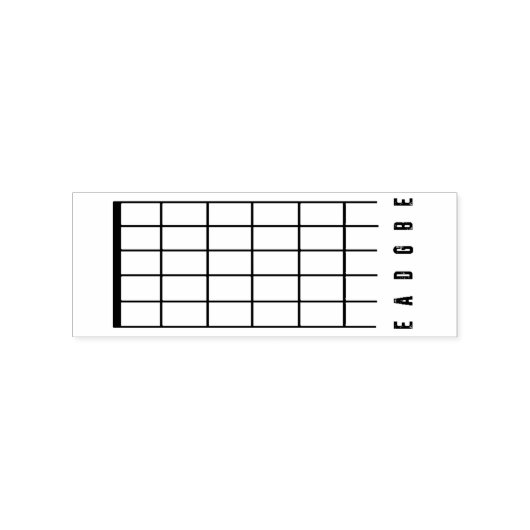BLANK GUITAR CHORD RUBBER STAMP RUBBERSTEMPEL (Afrduk)