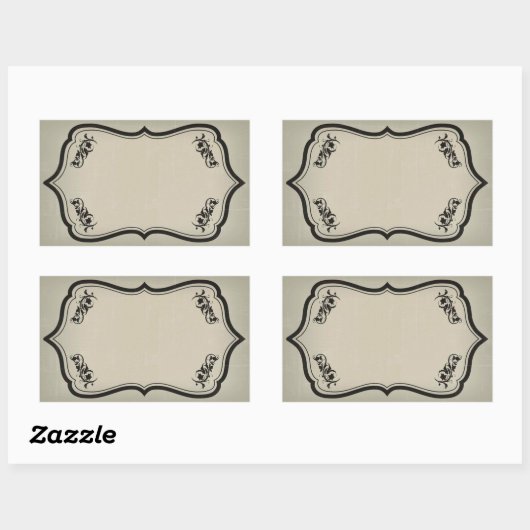 Blank Halloween Jar Sticker Label (Vel)