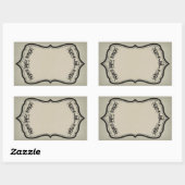 Blank Halloween Jar Sticker Label met Skulls (Vel)