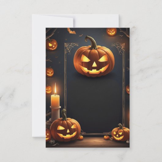 Blank Halloween Uitnodiging Kaart (Voorkant)