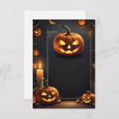 Blank Halloween Uitnodiging Kaart (Voorkant / Achterkant)