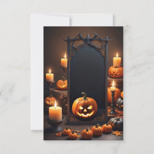 Blank Halloween Uitnodiging Kaart (Voorkant)
