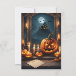 Blank Halloween Uitnodiging Kaart