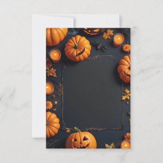 Blank Halloween Uitnodiging Kaart (Voorkant)