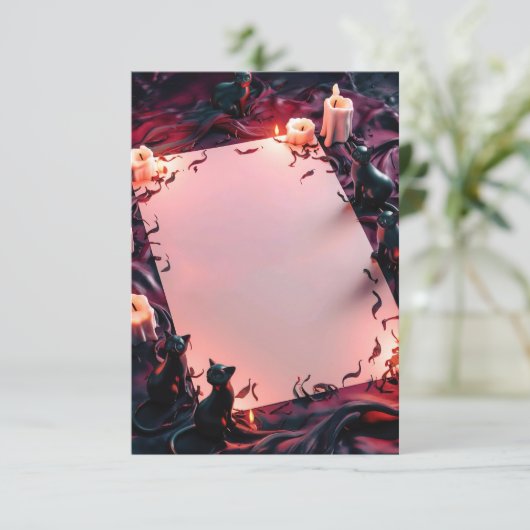 Blank Halloween Uitnodiging Kaart (Staand voorkant)