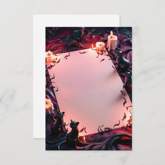 Blank Halloween Uitnodiging Kaart (Voorkant / Achterkant)