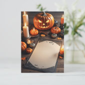 Blank Halloween Uitnodiging Kaart (Staand voorkant)