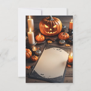 Blank Halloween Uitnodiging Kaart