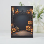 Blank Halloween Uitnodiging Kaart (Staand voorkant)