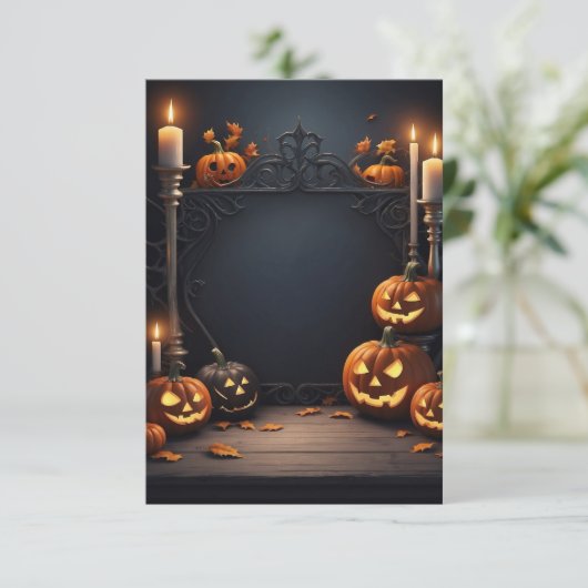 Blank Halloween Uitnodiging Kaart (Staand voorkant)