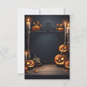 Blank Halloween Uitnodiging Kaart