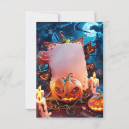 Blank Halloween Uitnodiging Kaart