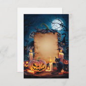 Blank Halloween Uitnodiging Kaart (Voorkant / Achterkant)