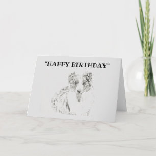 Blank Happy Birthday-dog Kaart