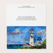 Blank Hawaiian Diamondhead-vuurtoren Kaart (Buitenkant ongevouwen)