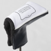 BLANK hier uw ontwerp - Golfheadcover (3/4 voorkant)