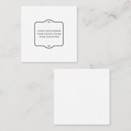 BLANK hier uw ontwerp - Informatiekaartje (Voorkant / Achterkant)