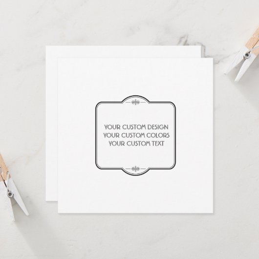 BLANK hier uw ontwerp - Kaart (Voorkant / Achterkant in situ)