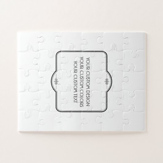 BLANK hier uw ontwerp - Legpuzzel (Horizontaal)