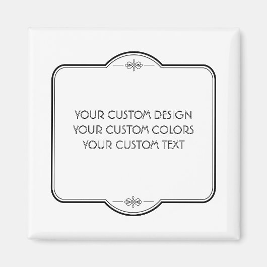 BLANK hier uw ontwerp - Magnet (Voorkant)