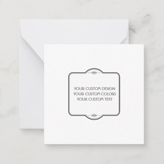 BLANK hier uw ontwerp - Notitiekaartje (Voorkant)