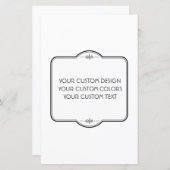 BLANK hier uw ontwerp - Papierblad (Voorkant / Achterkant)