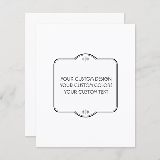 BLANK hier uw ontwerp - Papierblad (Voorkant / Achterkant)