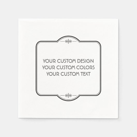 BLANK hier uw ontwerp - Servet (Voorkant)