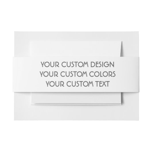 BLANK hier uw ontwerp - Uitnodigingen Wikkel (Voorkant Voorbeeld)