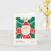 Blank Holiday Santa Christmas Kaart (Gele Bloem)