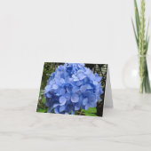 Blank Hydrangea Blue Flowers Note Kaart (Voorkant)