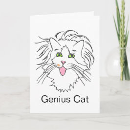 Blank in Genius Cat Einstein Pop Culture Kaart