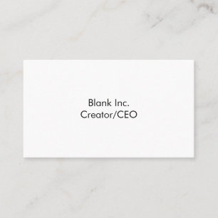 Blank Inc. Visitekaartje