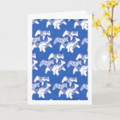 Blank Inside Paarden Kaart (Gele Bloem)