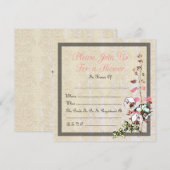 Blank Japanse Theetuin Trouw of Bruidsfeest - Kaart (Voorkant / Achterkant)