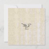 Blank Japanse Theetuin Trouw of Bruidsfeest - Kaart (Achterkant)